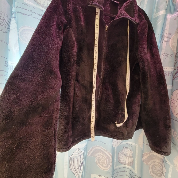 32° Heat Large Cozy Teddy Jacket in Black Super Soft Inside & Out - Picture 2 of 6